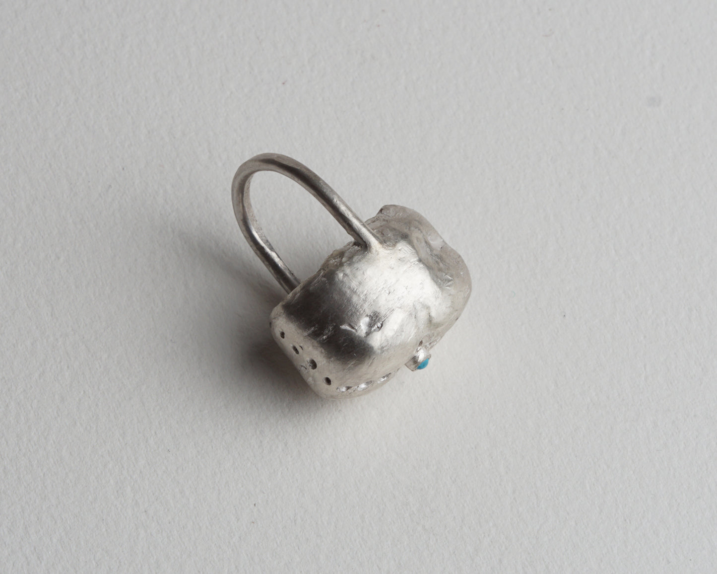 Crosscut Turquoise Ring