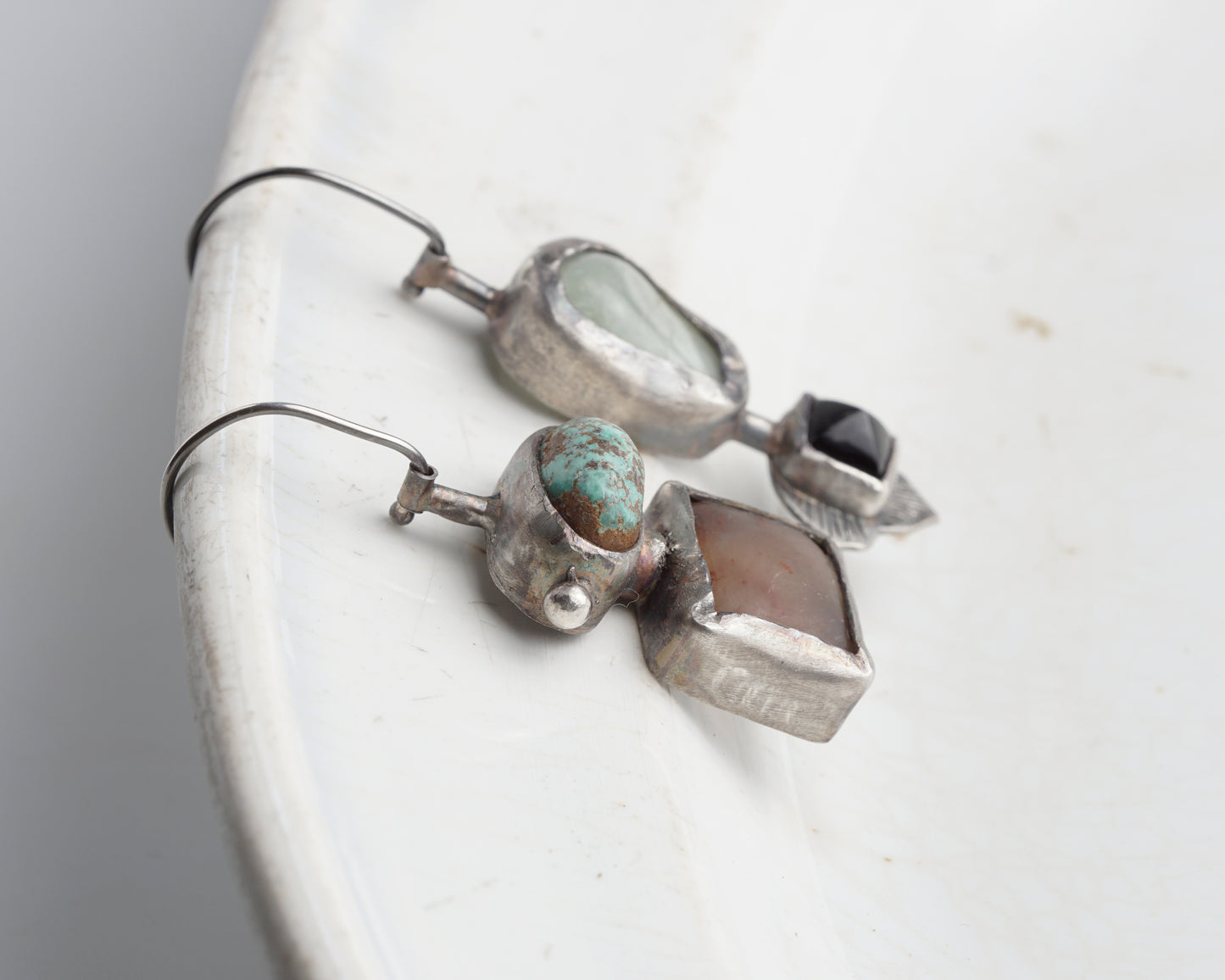 Flower & Bird Duo Earrings