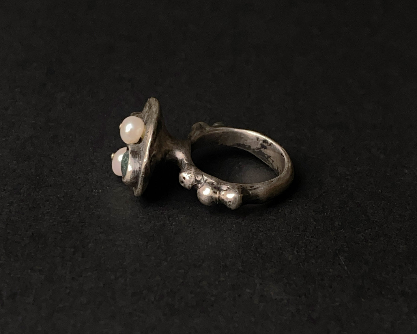 Sterling-Silberring „Moss Whisper“