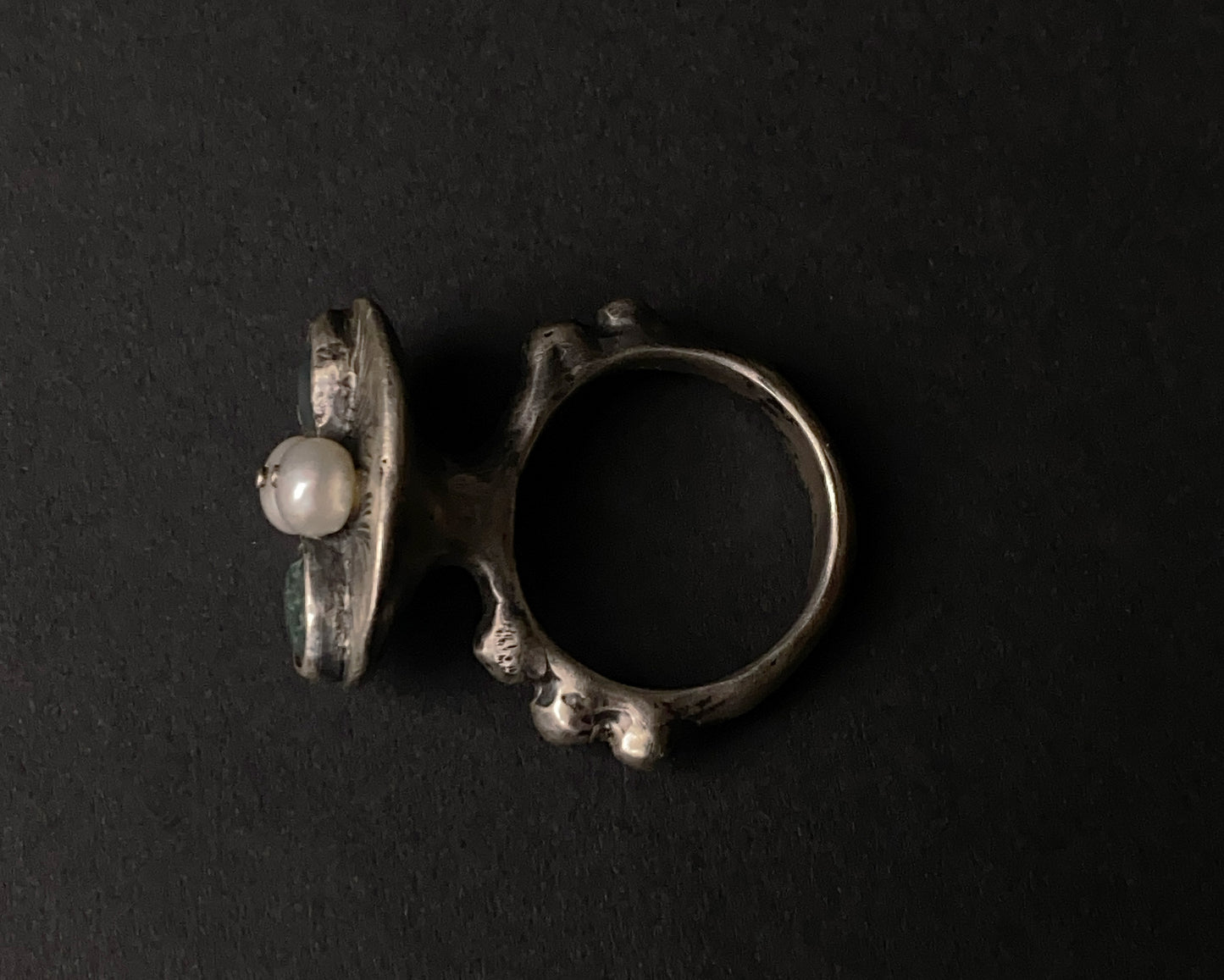 Sterling-Silberring „Moss Whisper“