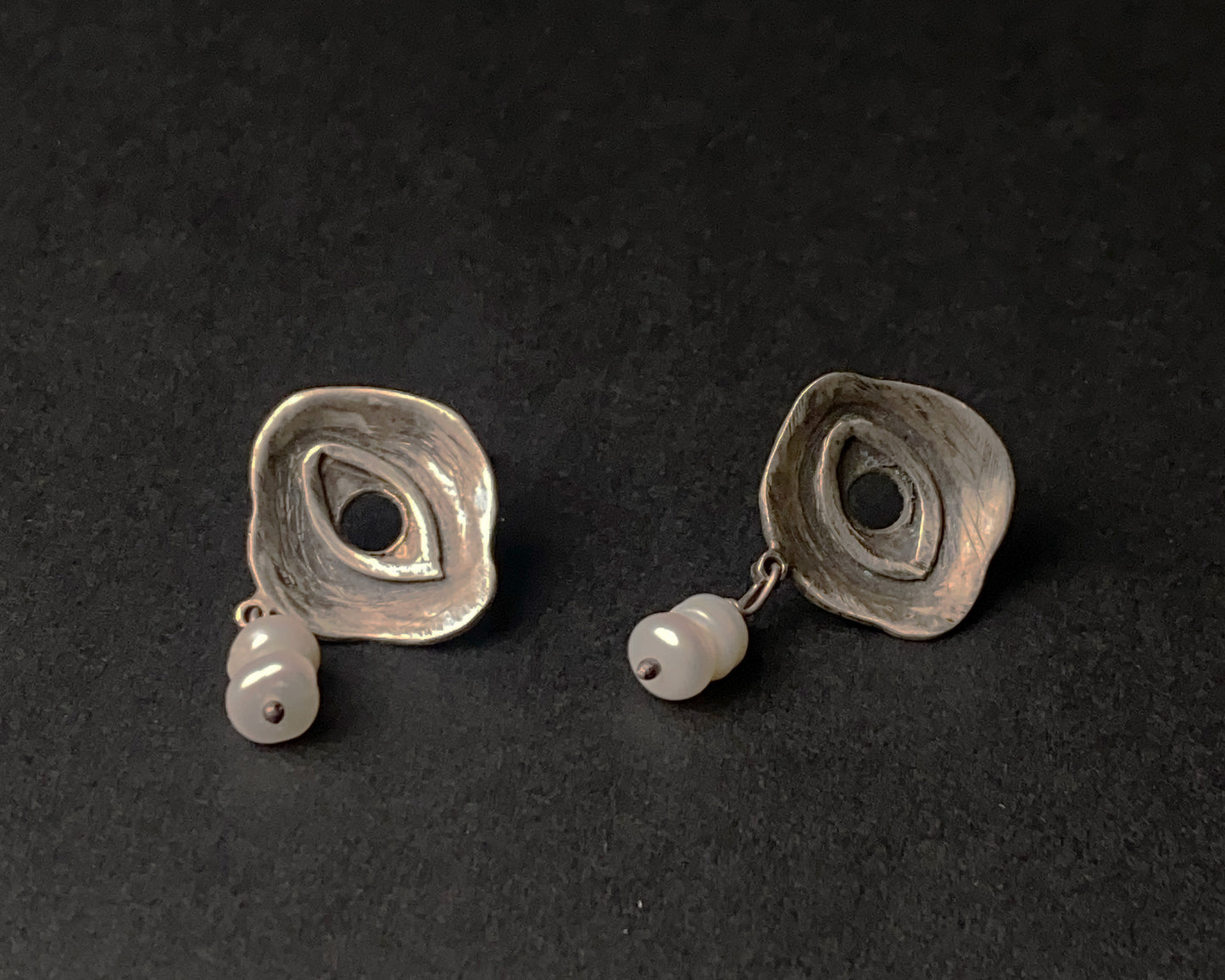 Ohrringe aus Sterlingsilber und Fluorit