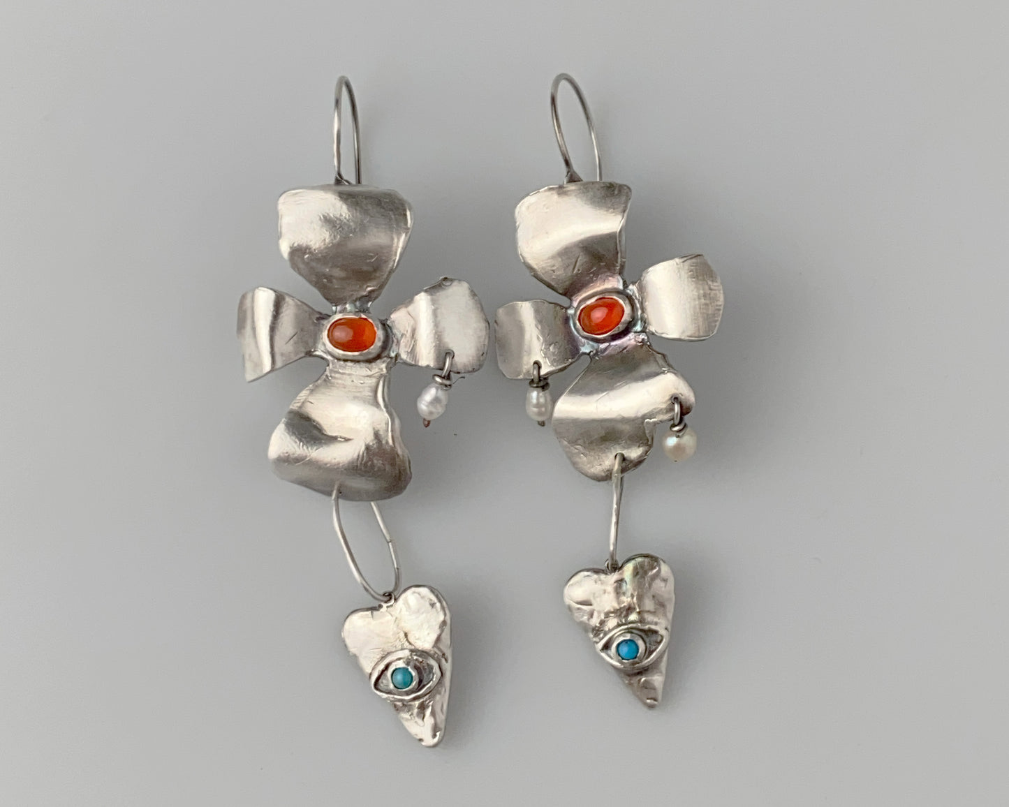Flower Hearts Earrings