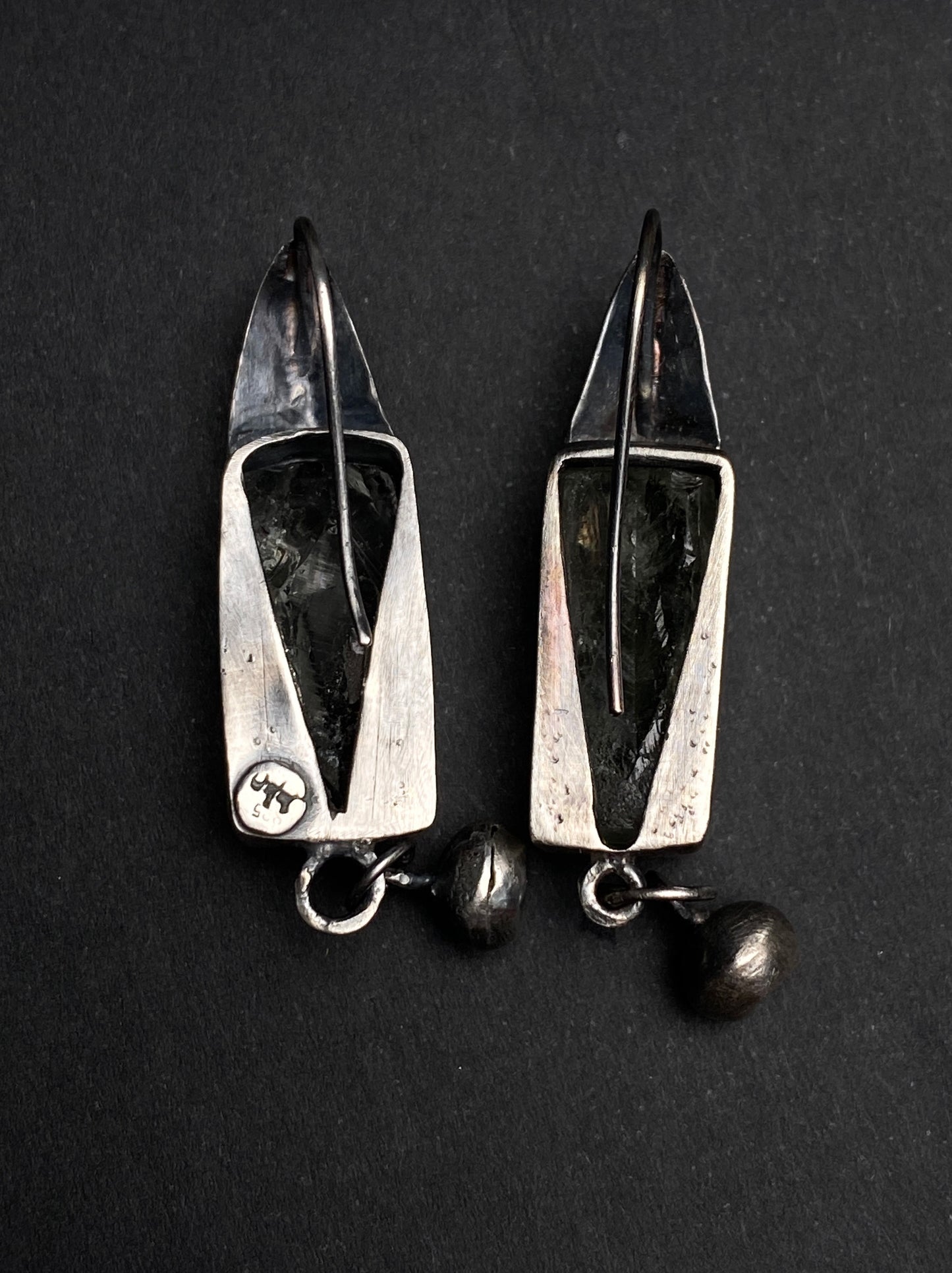 Archaische Eleganz Prasiolith Ohrringe