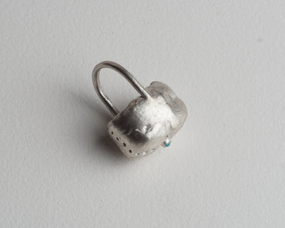 Crosscut Turquoise Ring