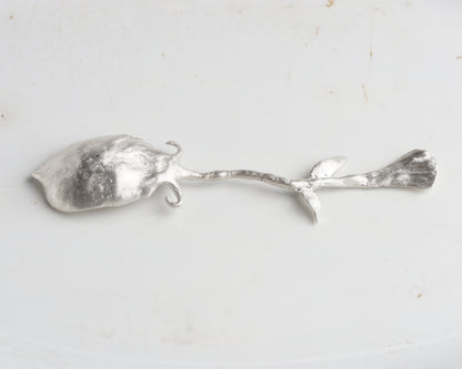 Whimsical Silver Leaf Spoon