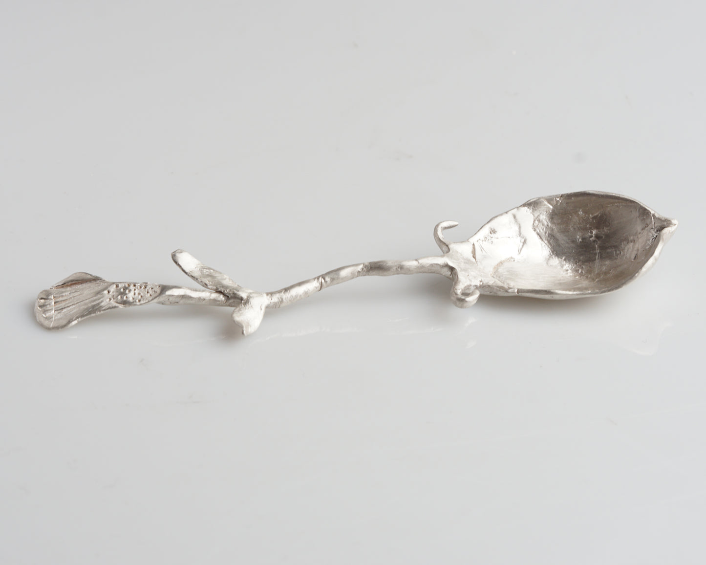 Whimsical Silver Leaf Spoon