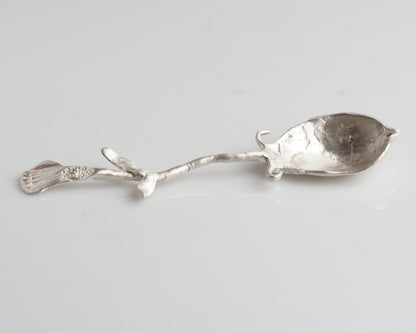 Whimsical Silver Leaf Spoon