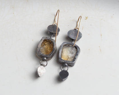 Citrine Raw Drops