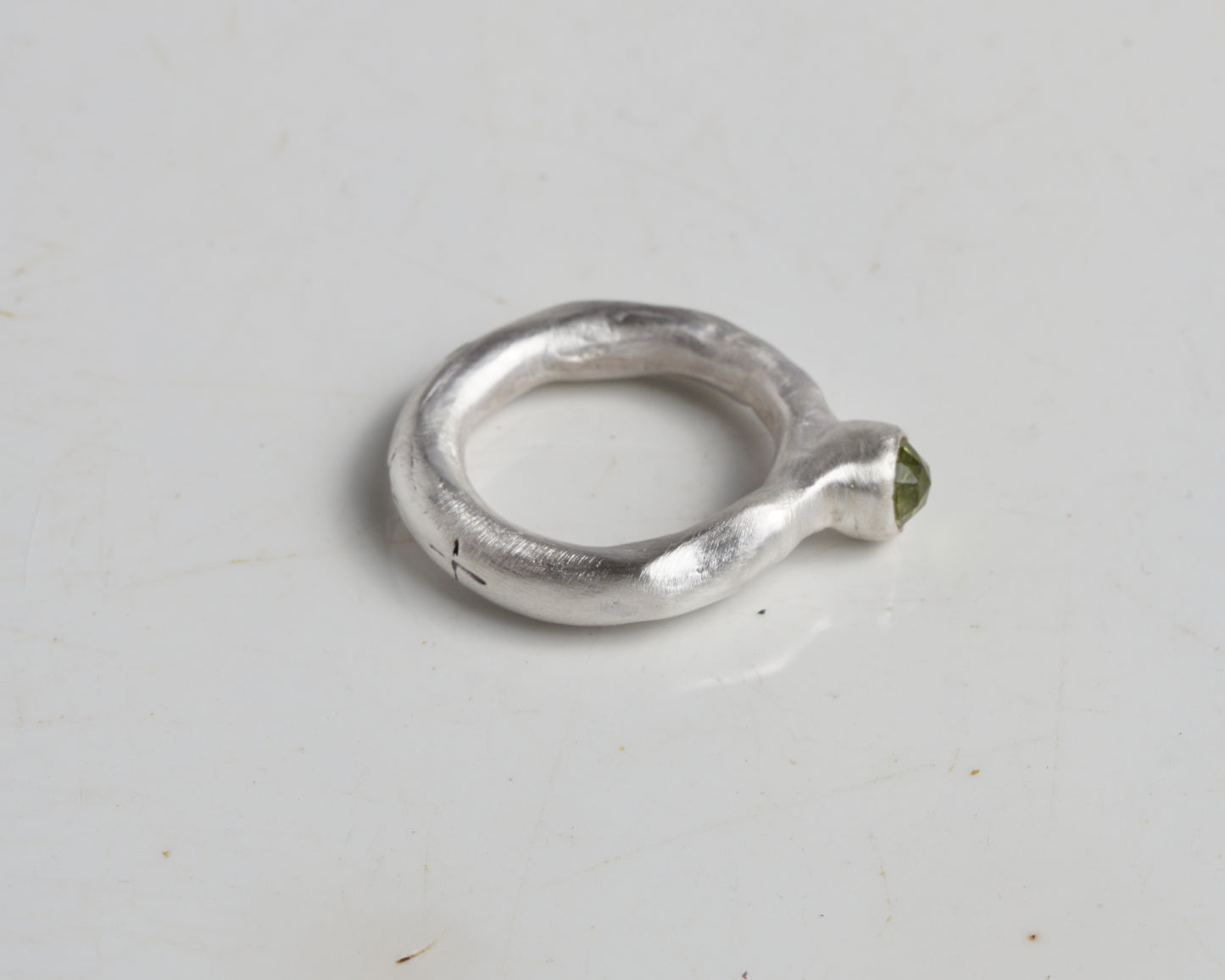 Triple Star Peridot Ring