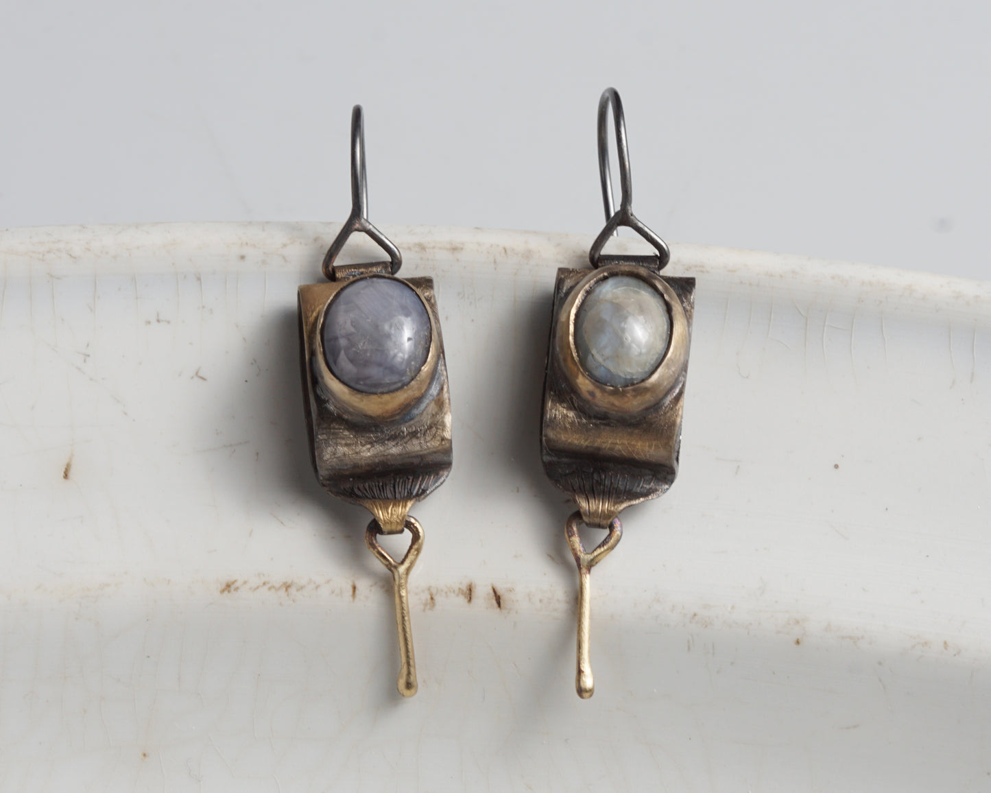 Moon Module Drop Earrings