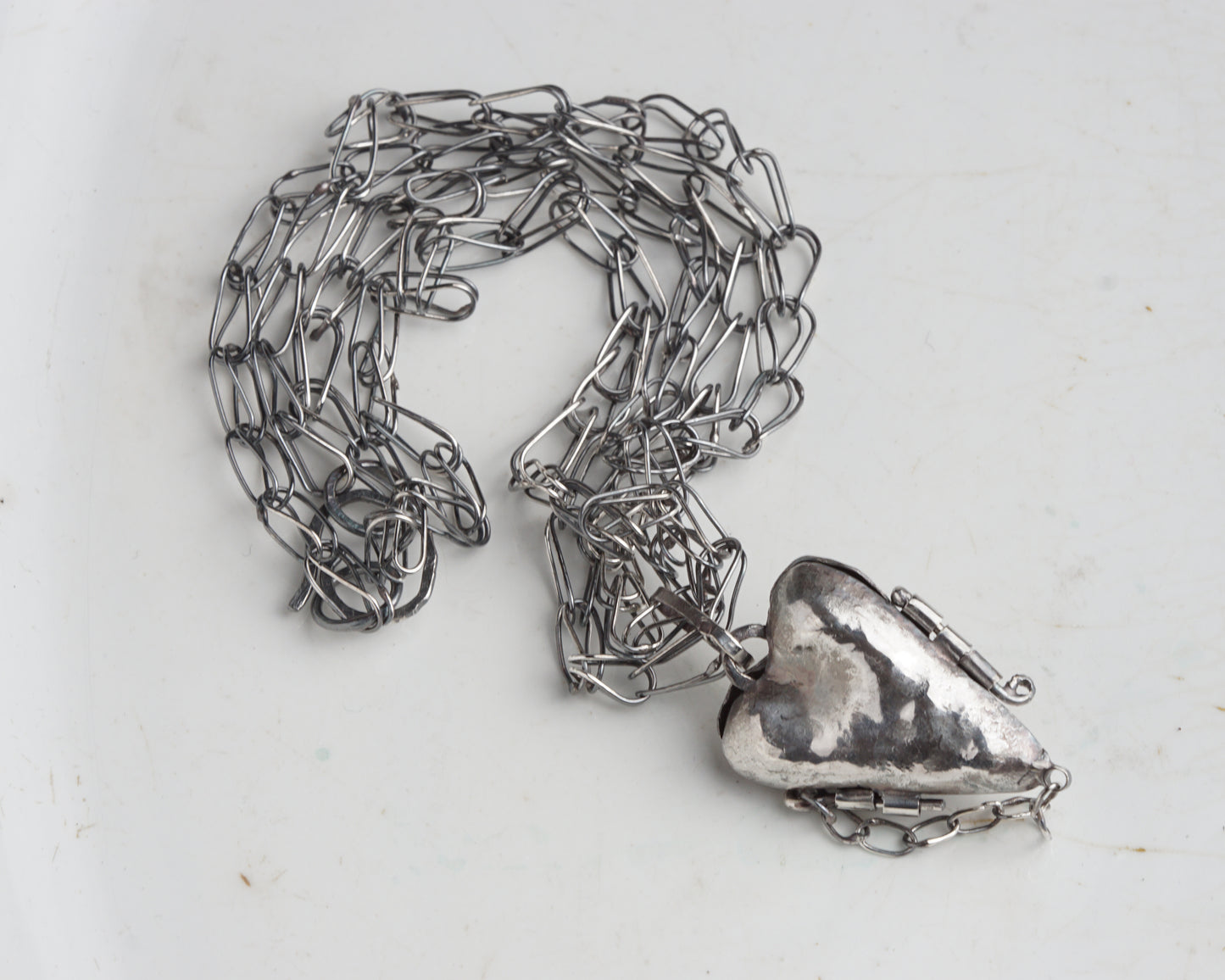 Veridian Moonstone Secret Heart Necklace