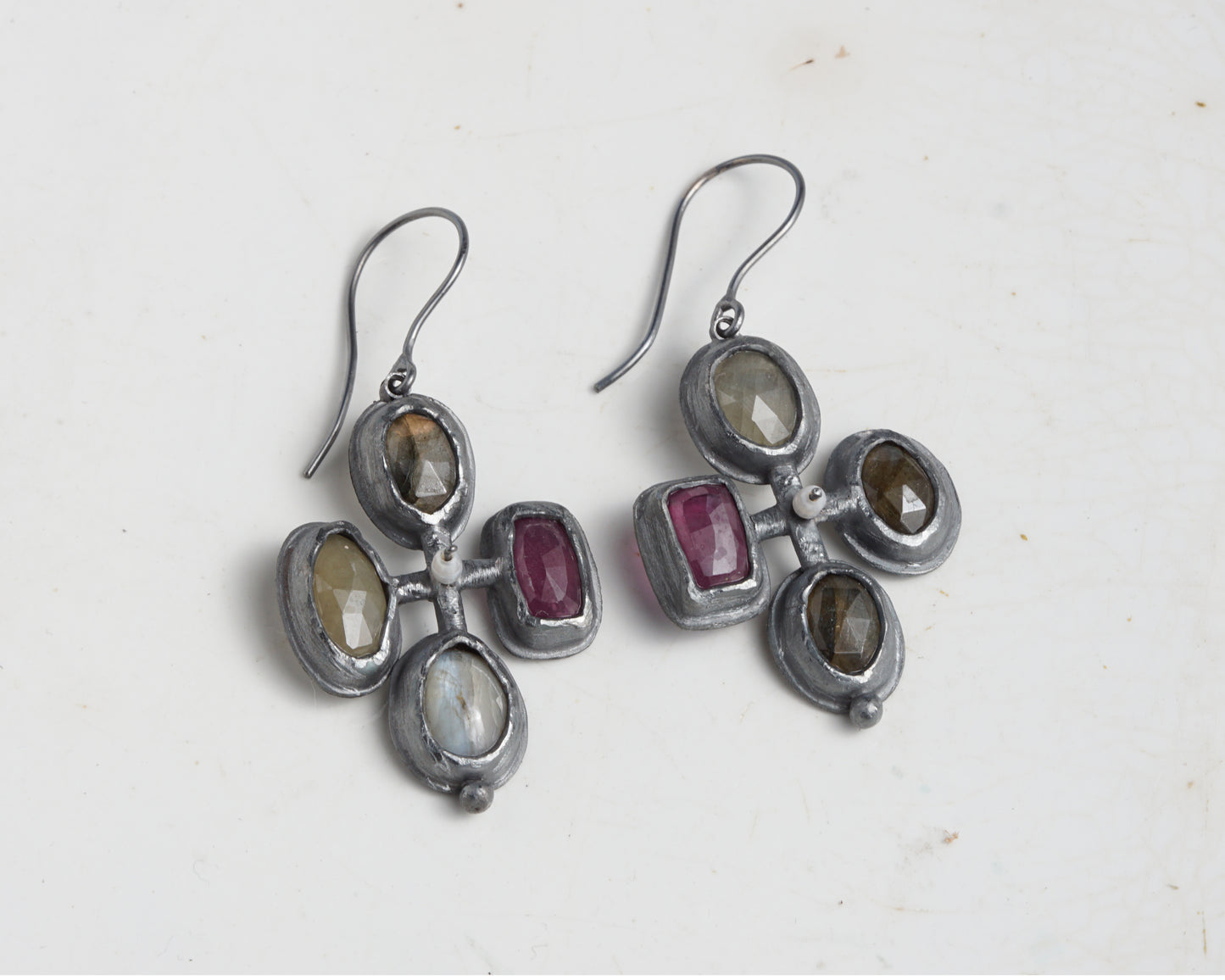Mosaic Cross Earrings