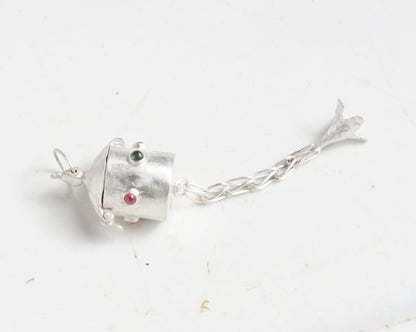 Silver Locket Box Pendant