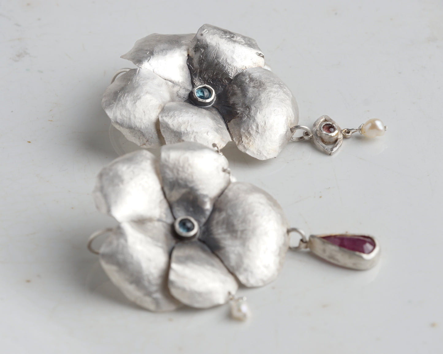 Heartsease Flower Earrings