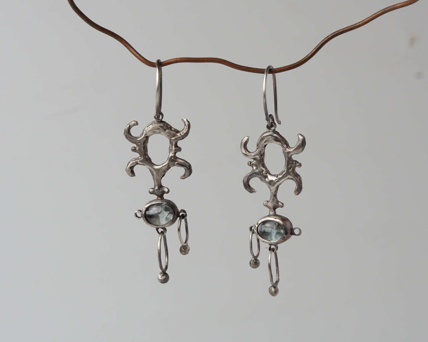 Raw Carving Earrings