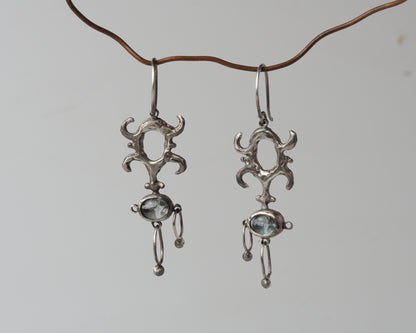 Raw Carving Earrings