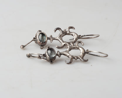 Raw Carving Earrings
