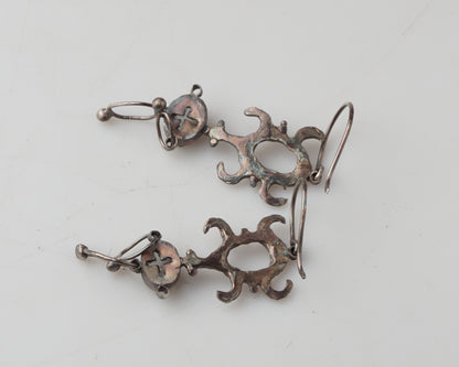 Raw Carving Earrings
