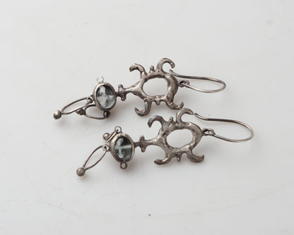 Raw Carving Earrings