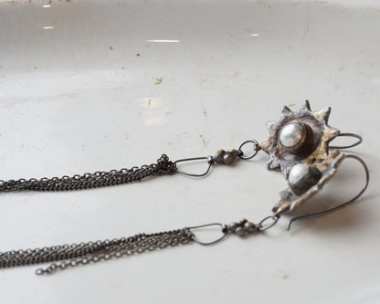PEARL STAR EARRINGS