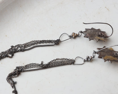 PEARL STAR EARRINGS