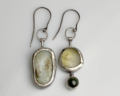 Tourmaline & Pomegranate Earrings