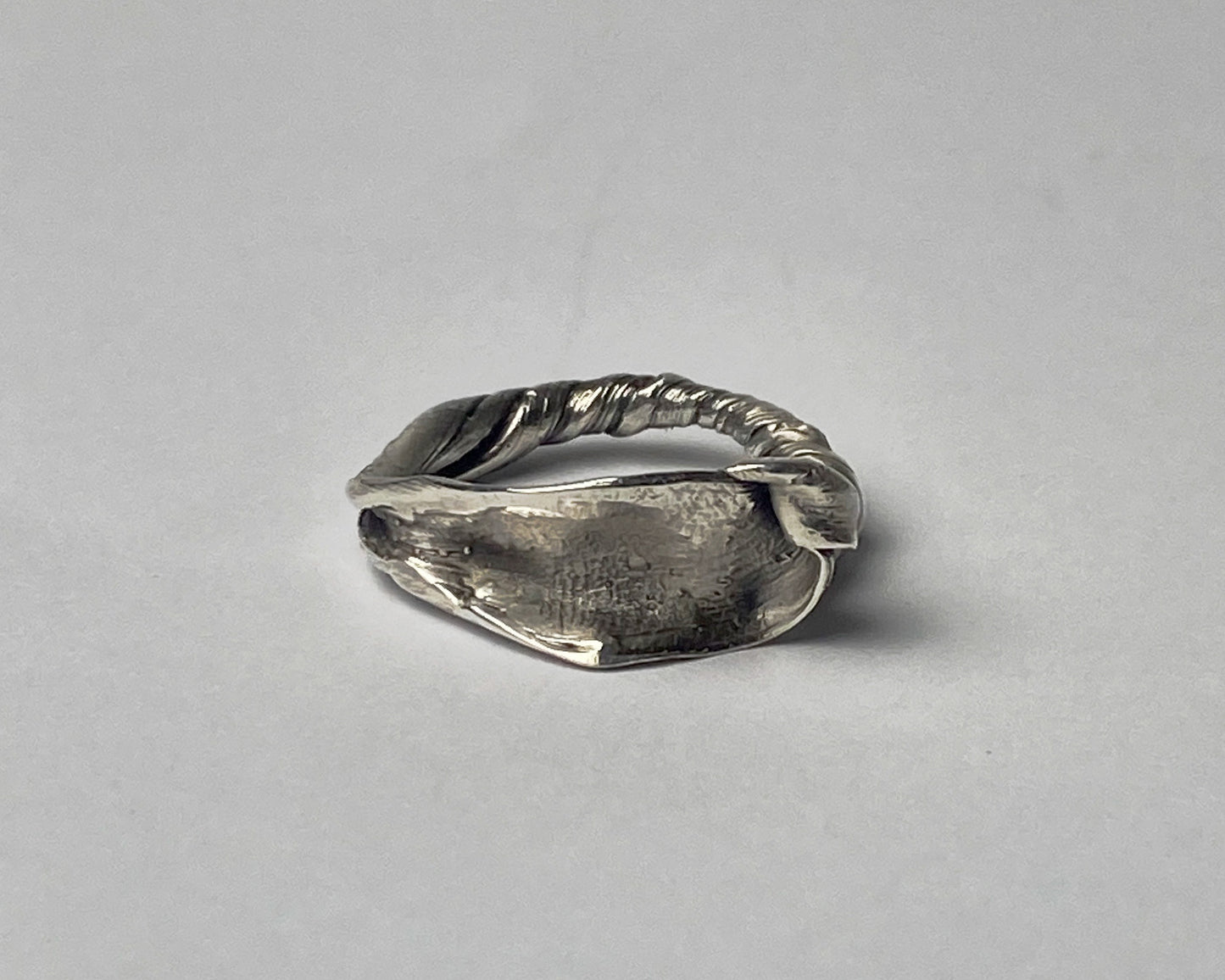 Twisted Bamboo Leaves Sterling Silver Ring