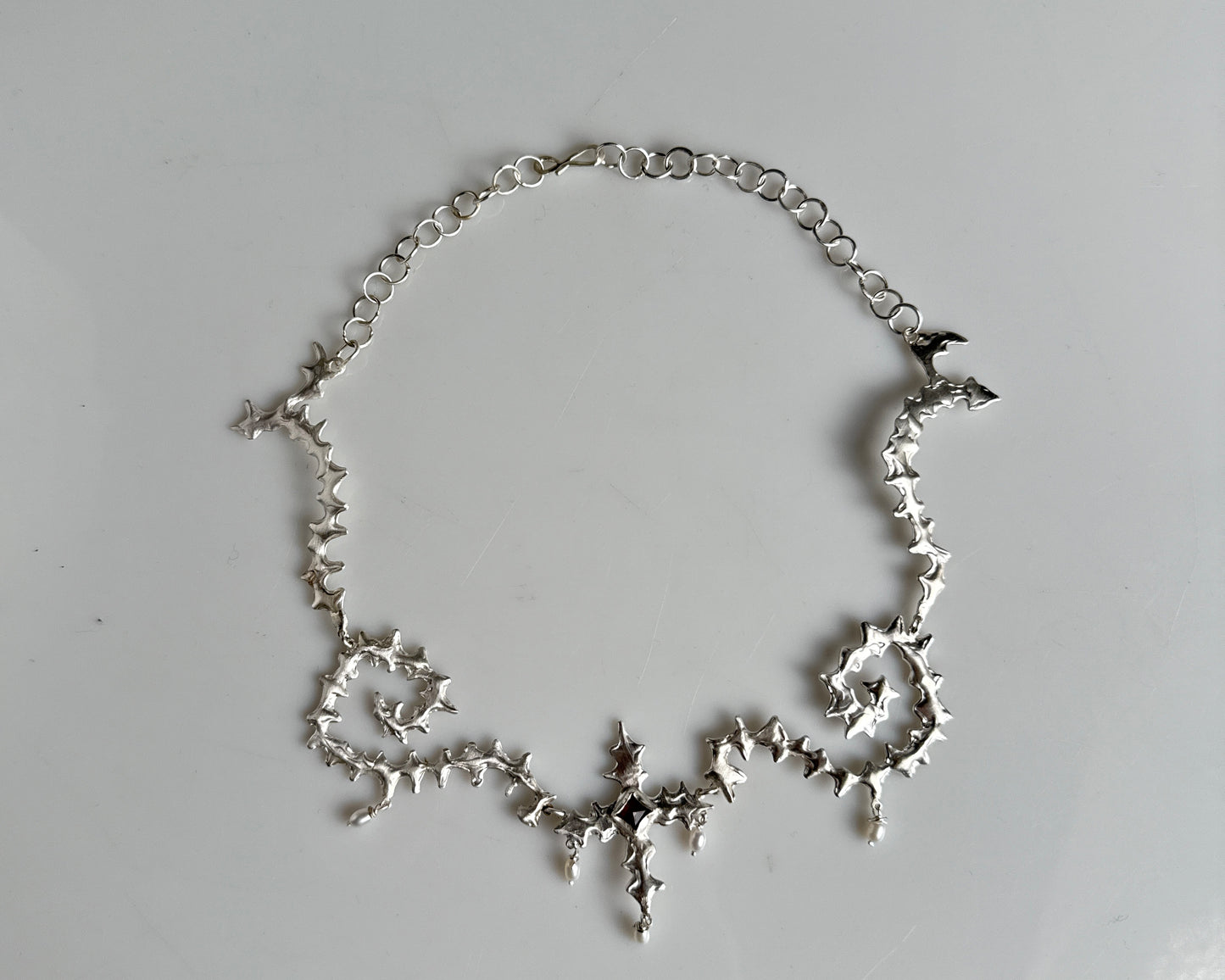 Thistle Cross Necklace